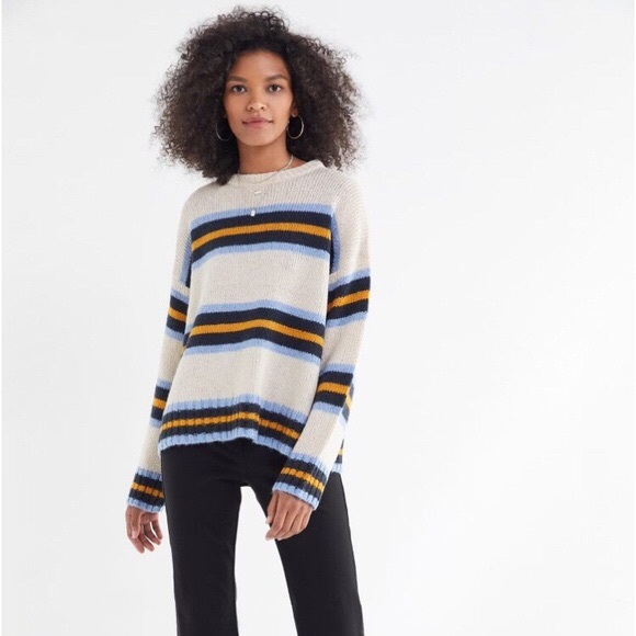 Urban Outfitters Sweaters - Urban Outfitters Boyfriend Striped Pullover Jumper